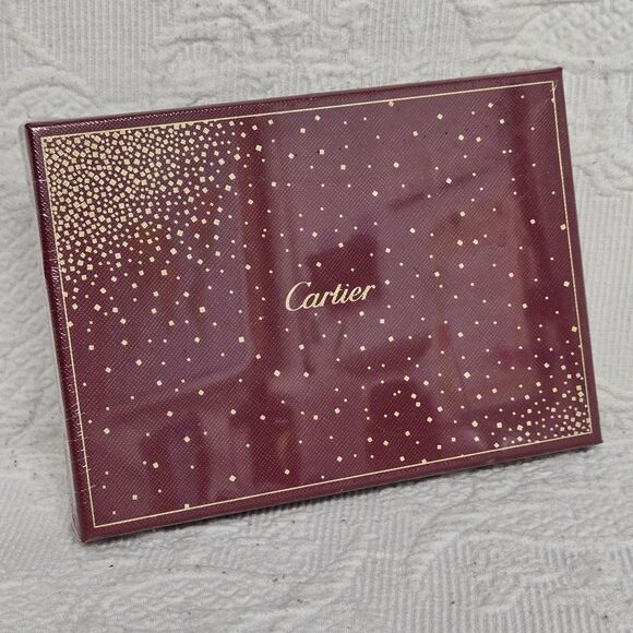 Cartier Celebration Red Gold Luxurious Stationery Card Envelope Set Designer - Picture 1 of 8
